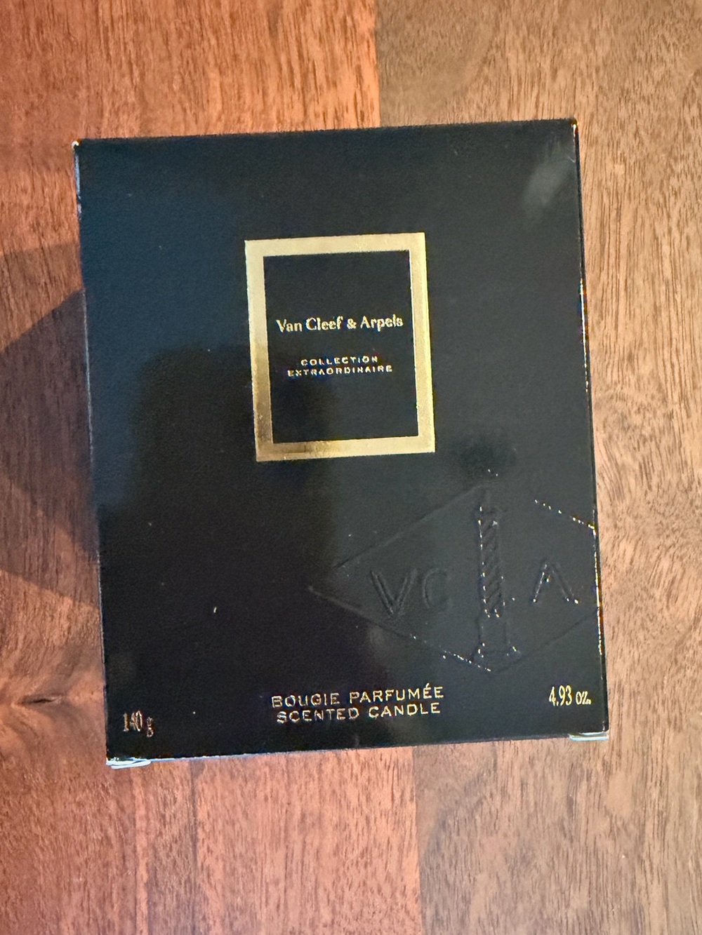 Van Cleef & Arpels Black and Gold Candle Box
